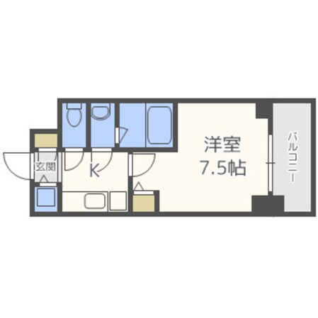 リッツ難波南Ⅱの物件間取画像